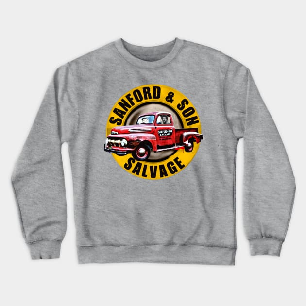 Sanford & Son Salvage Sign Crewneck Sweatshirt by Junnas Tampolly